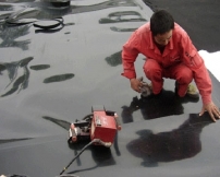 400g黑色土工布生產